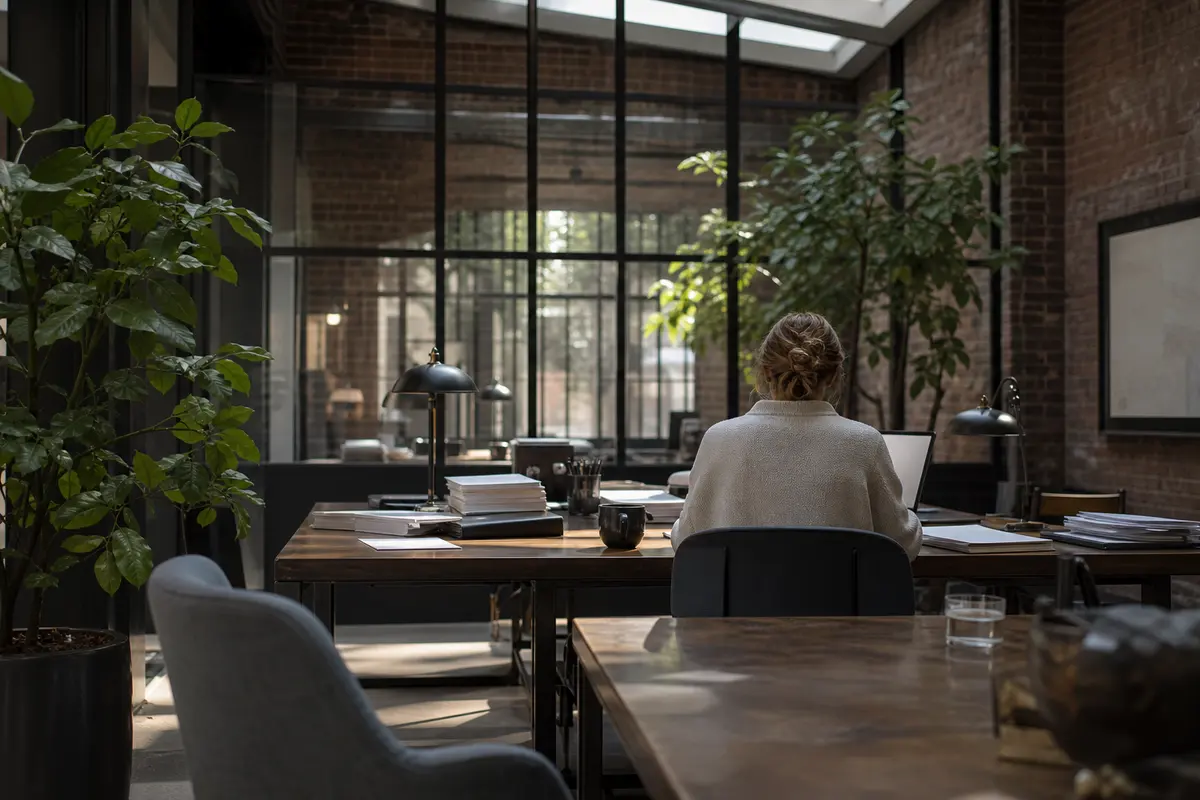 Editorial marketing planning scene for AI SEO in Hobart, Indiana