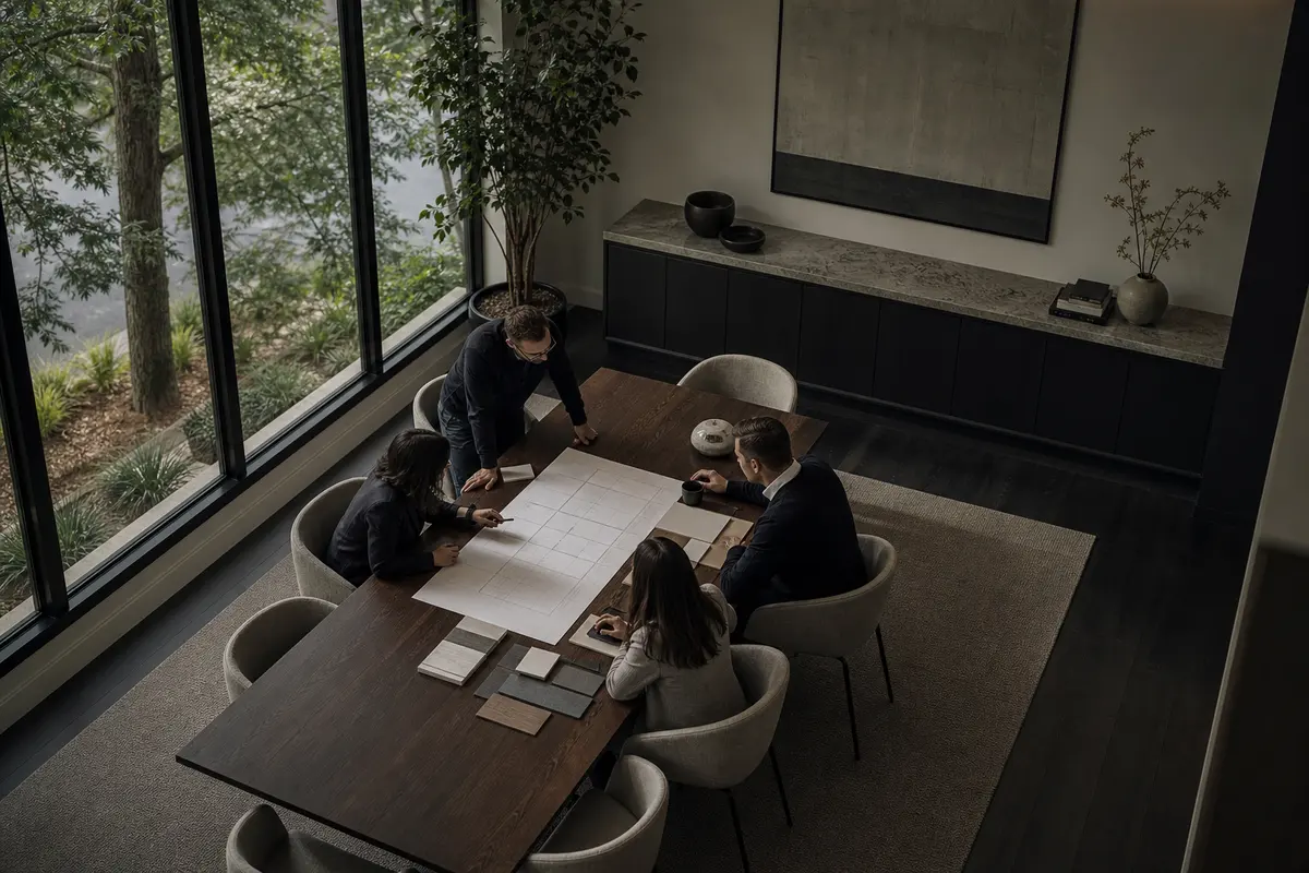 Editorial marketing planning scene for Programmatic SEO in Huntertown, Indiana