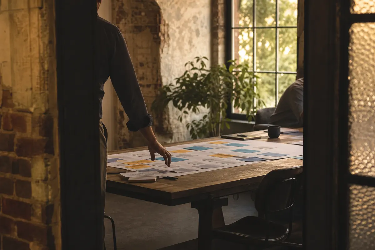 Editorial marketing planning scene for Indianapolis, Indiana