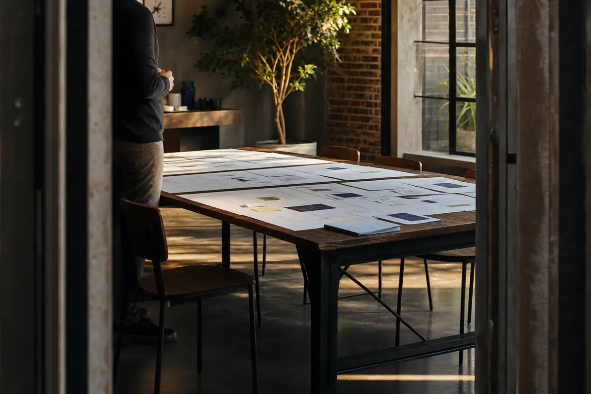 Editorial marketing planning scene for Local Service Ads in Madison, Indiana