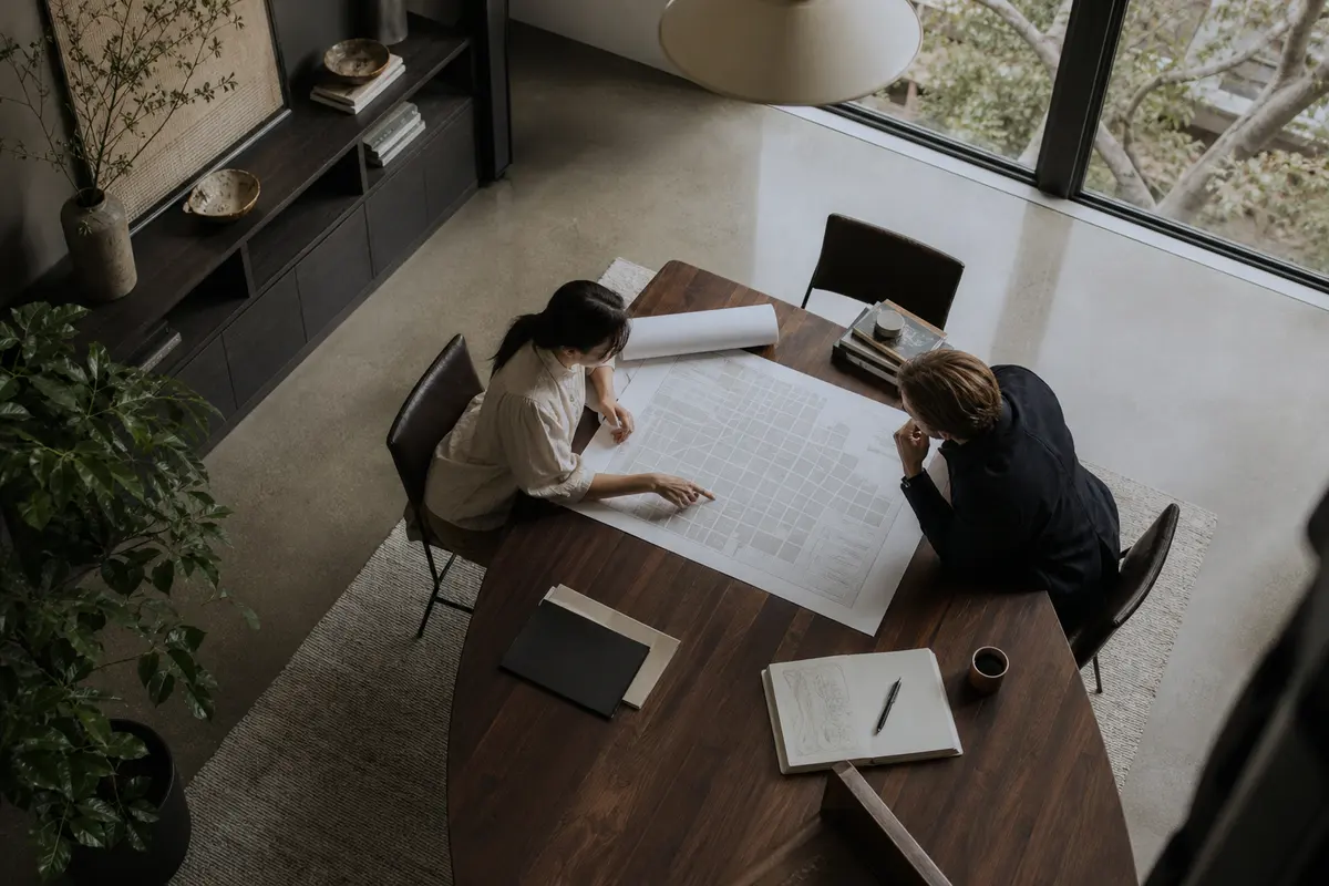 Editorial marketing planning scene for AI SEO in Nappanee, Indiana