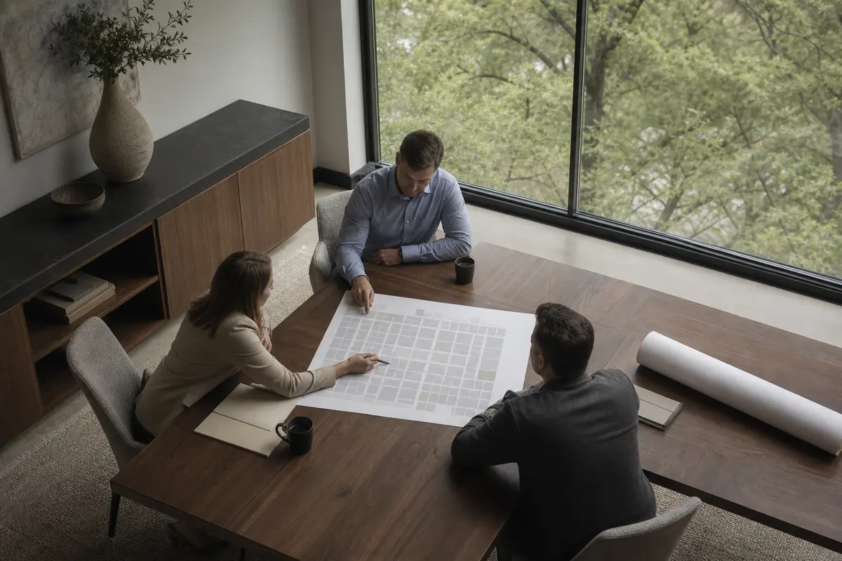 Editorial marketing planning scene for Princeton, Indiana