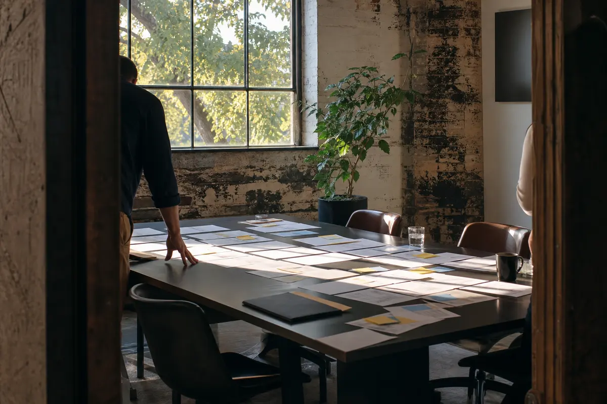 Editorial marketing planning scene for South Haven, Indiana