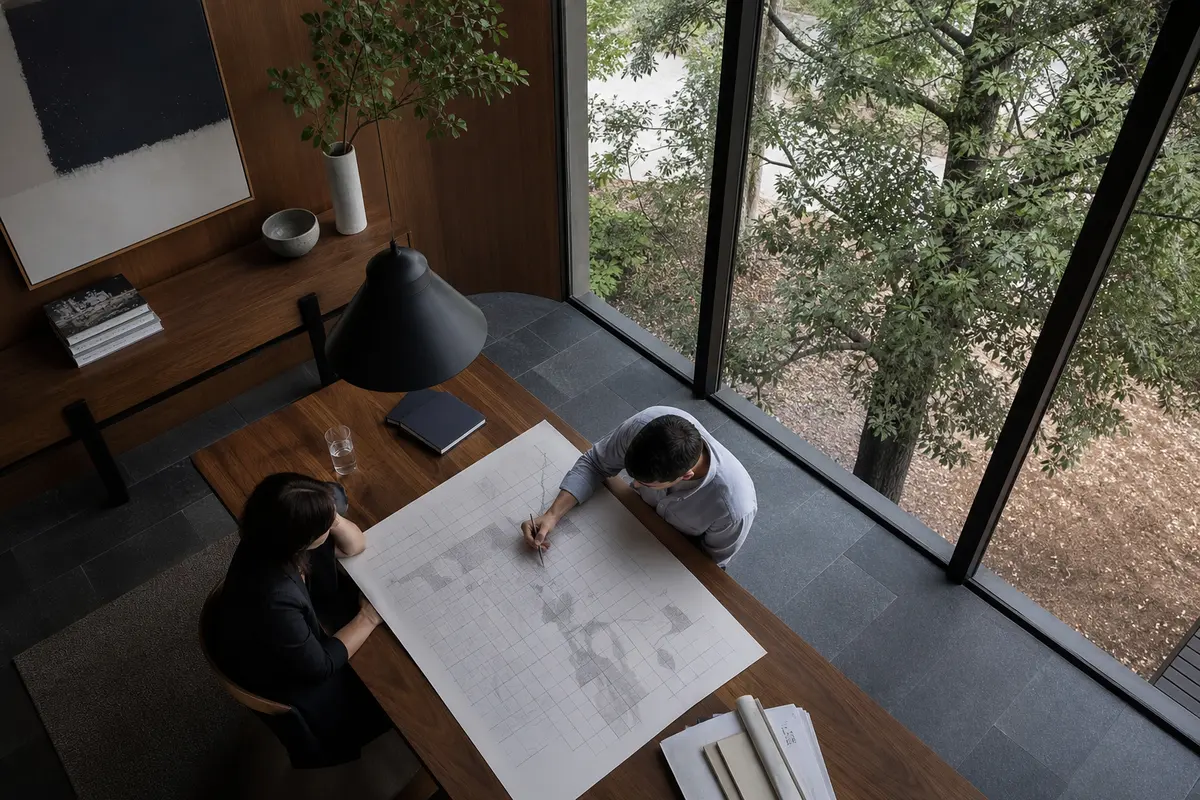 Editorial marketing planning scene for Vincennes, Indiana