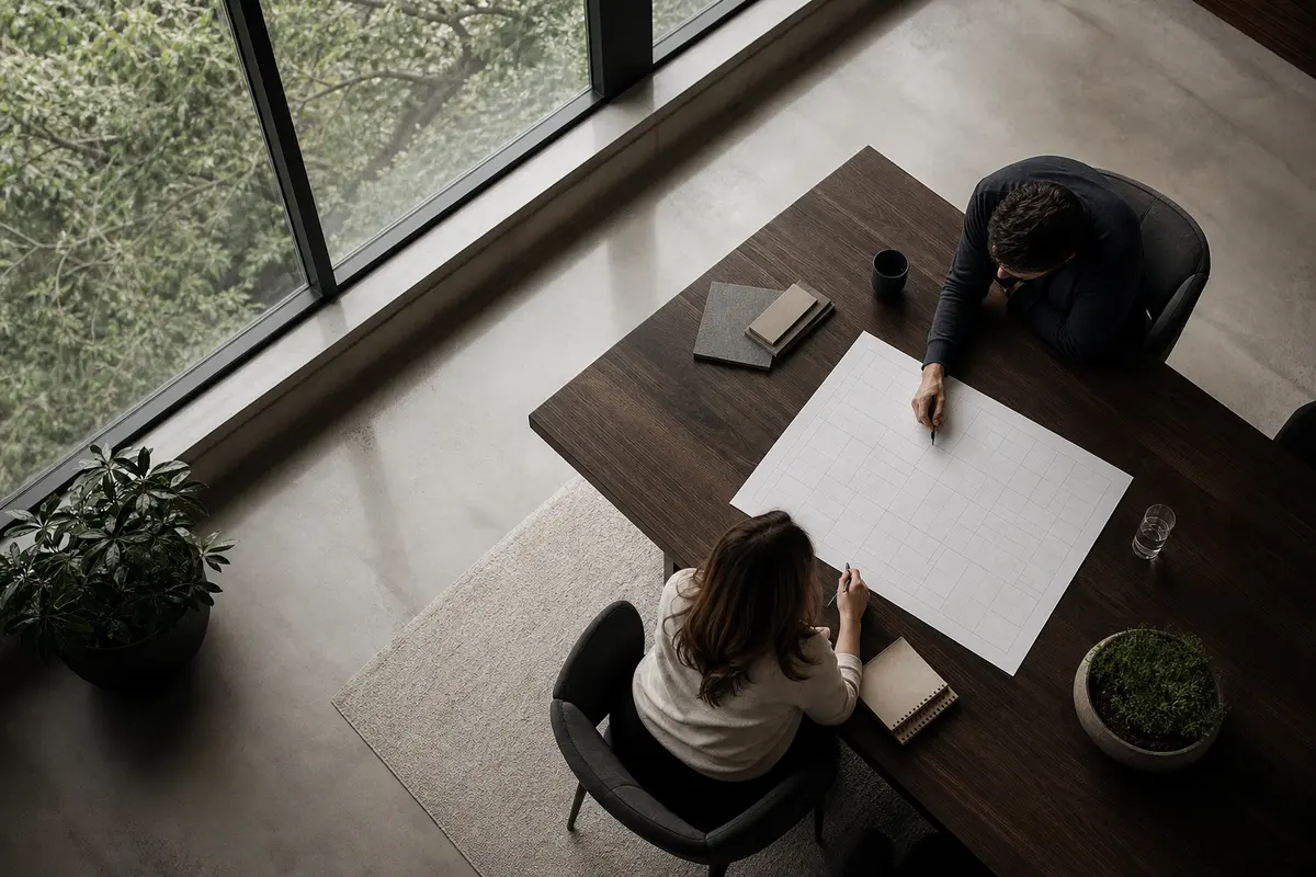 Editorial marketing planning scene for Algona, Iowa