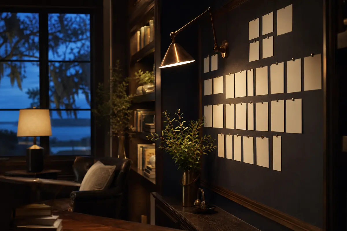 Editorial marketing planning scene for AI SEO in Altoona, Iowa