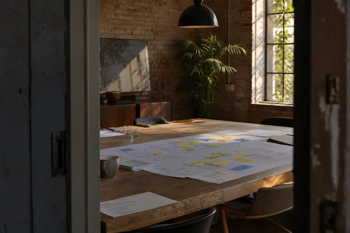 Editorial marketing planning scene for Reputation & Reviews in Bondurant, Iowa