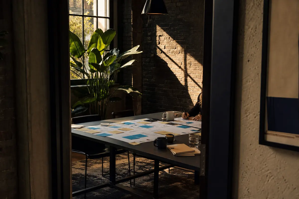 Editorial marketing planning scene for Hiawatha, Iowa