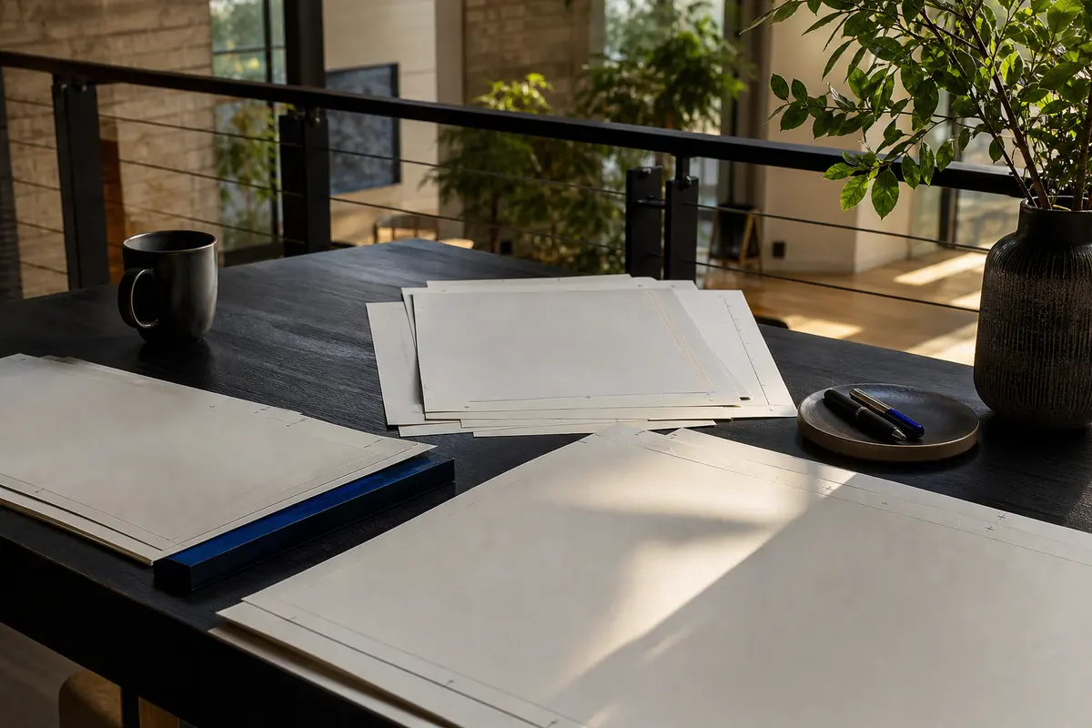 Editorial marketing planning scene for AI SEO in Norwalk, Iowa