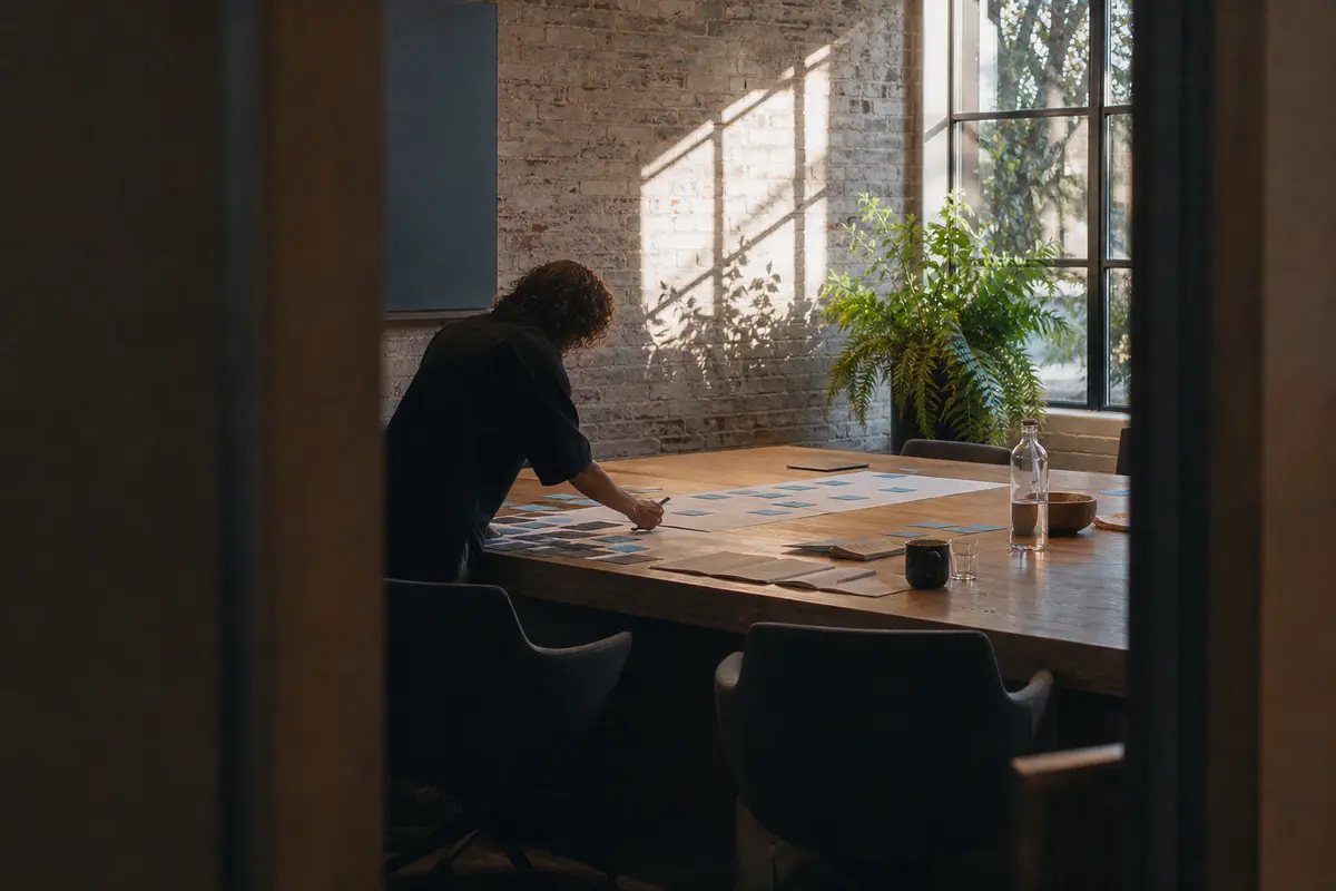 Editorial marketing planning scene for Legal News in Oelwein, Iowa