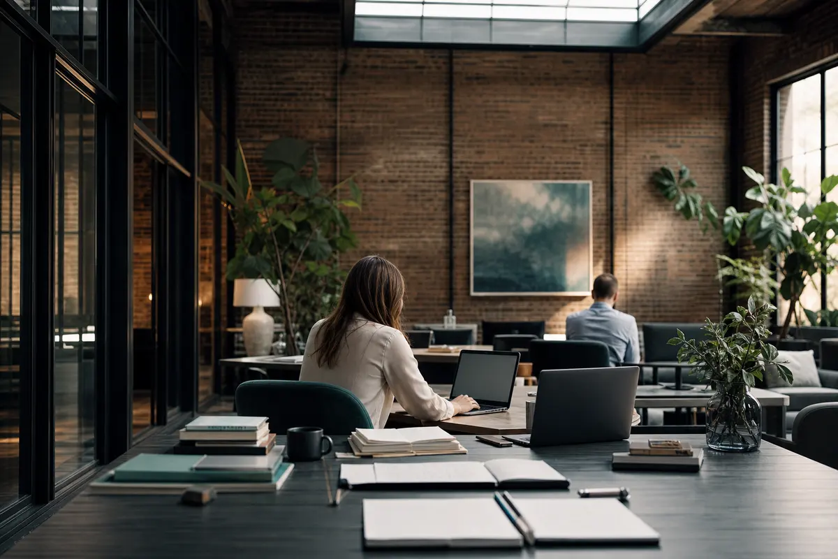 Editorial marketing planning scene for Legal News in Orange City, Iowa