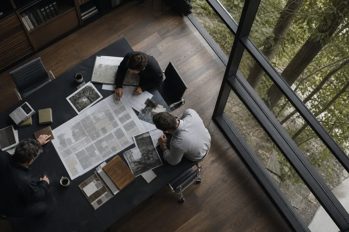Editorial marketing planning scene for Legal News in Pleasant Hill, Iowa