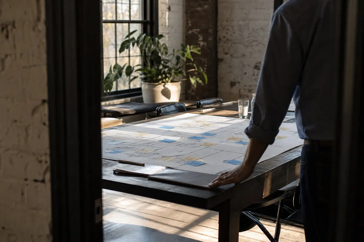 Editorial marketing planning scene for Fort Scott, Kansas