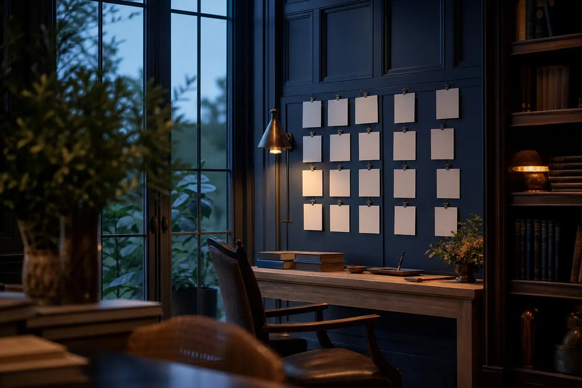 Editorial marketing planning scene for Lawrence, Kansas