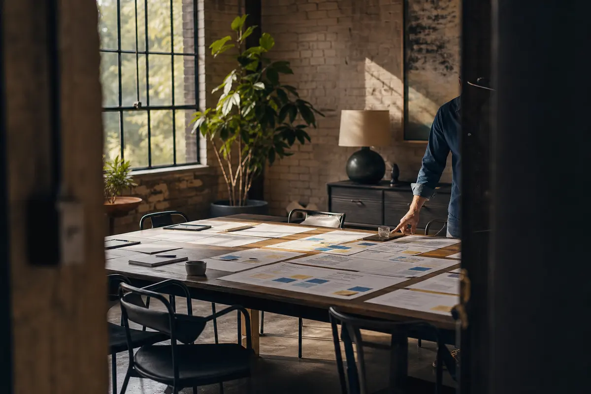 Editorial marketing planning scene for Park City, Kansas