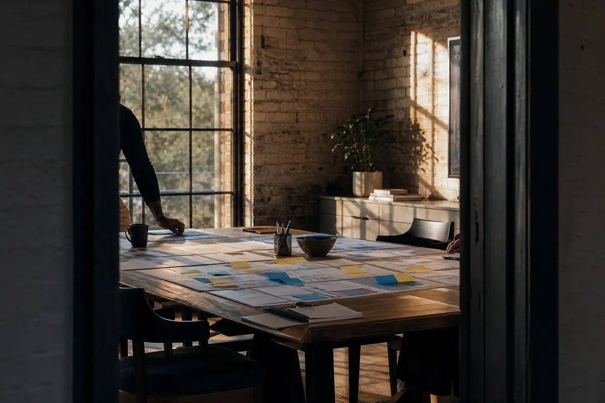 Editorial marketing planning scene for Topeka, Kansas
