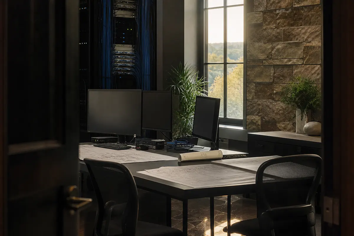 Editorial platform planning scene for Dedicated Hosting in Pikeville, Kentucky