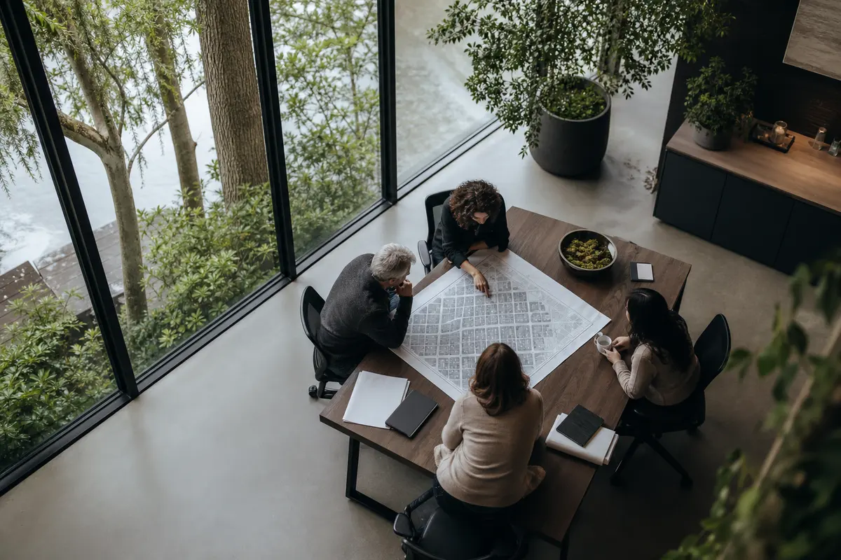 Editorial marketing planning scene for AI SEO in Gray, Louisiana