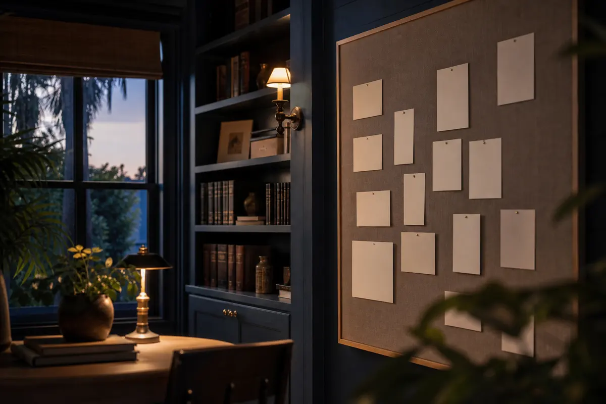 Editorial marketing planning scene for AI SEO in Gretna, Louisiana