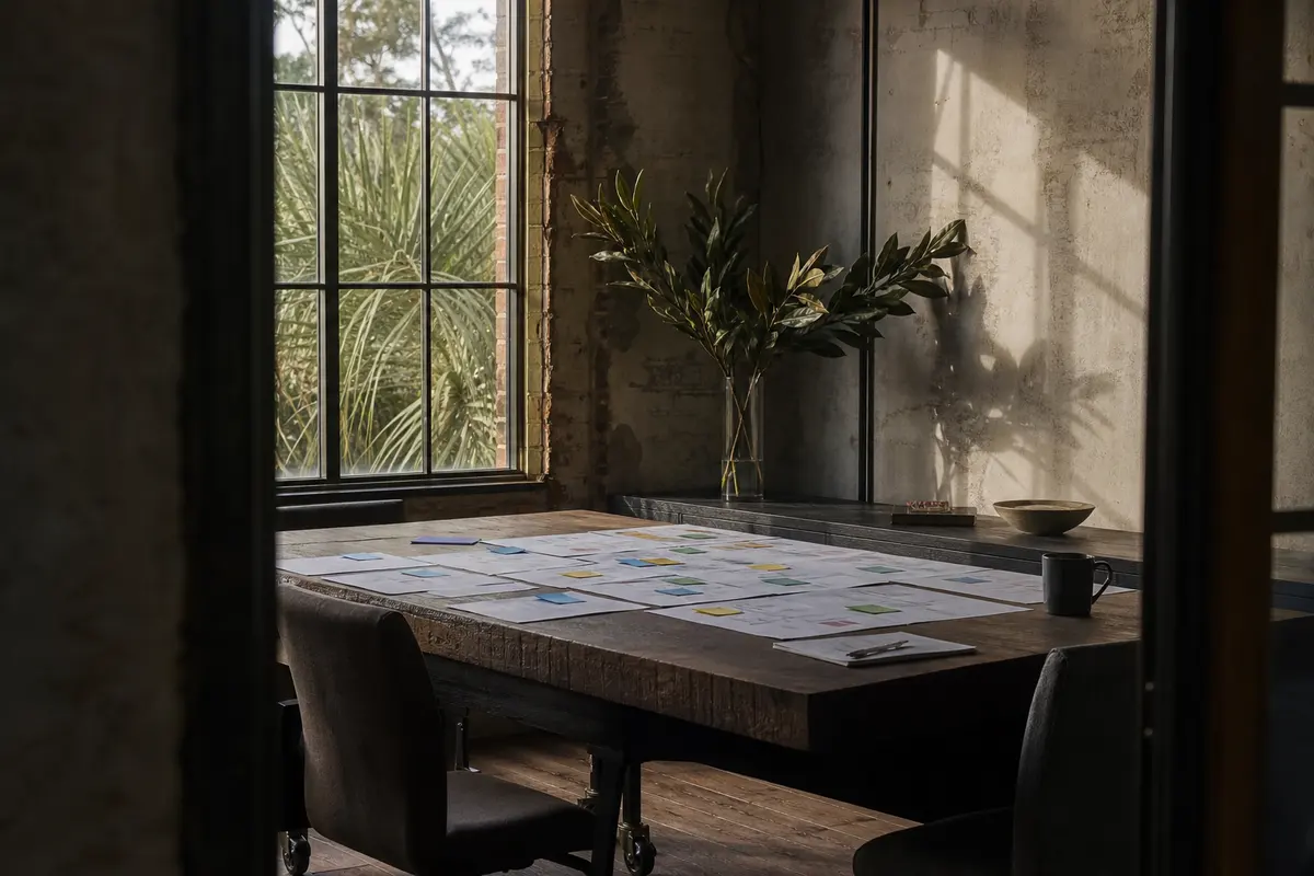 Editorial marketing planning scene for Local Service Ads in Harahan, Louisiana