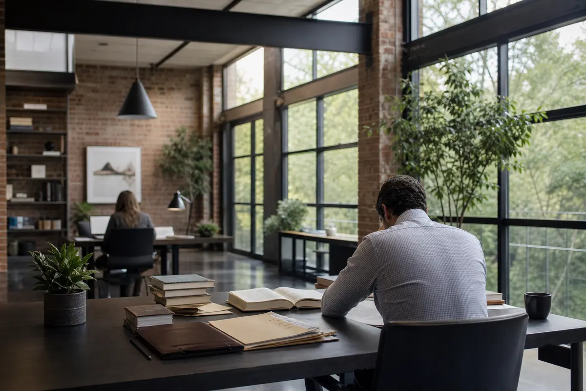 Editorial marketing planning scene for Legal News in Harvey, Louisiana