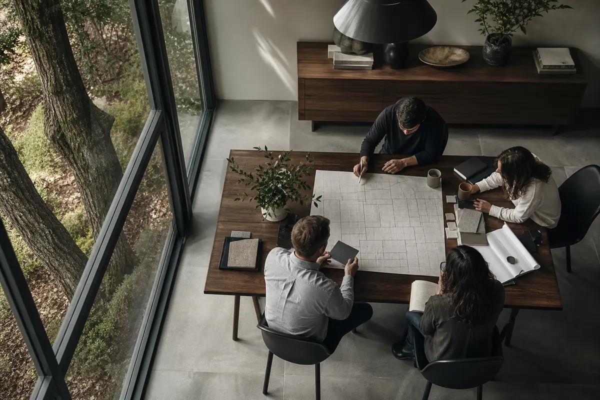 Editorial marketing planning scene for Reputation & Reviews in Merrydale, Louisiana