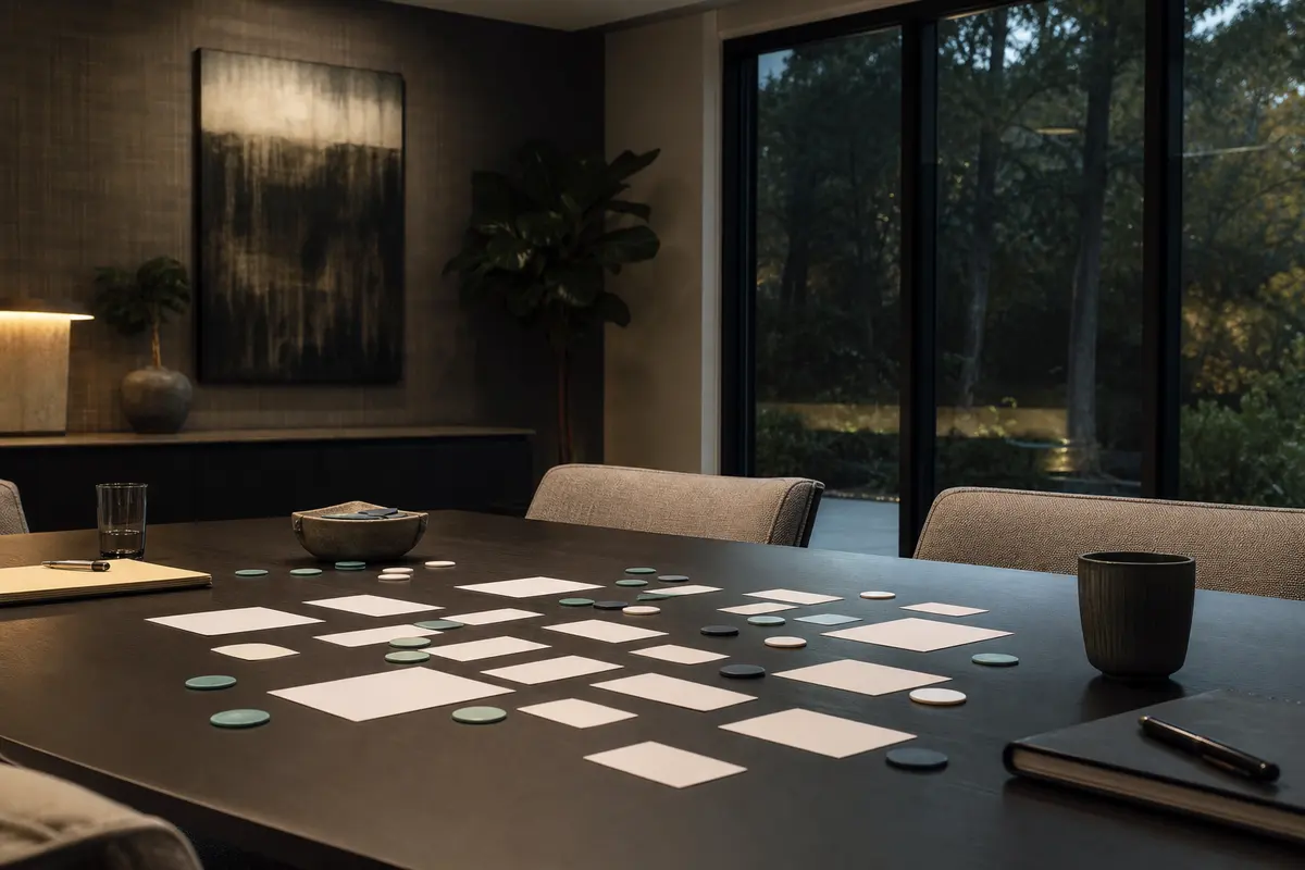 Editorial platform planning scene for ROI Dashboard in Minden, Louisiana