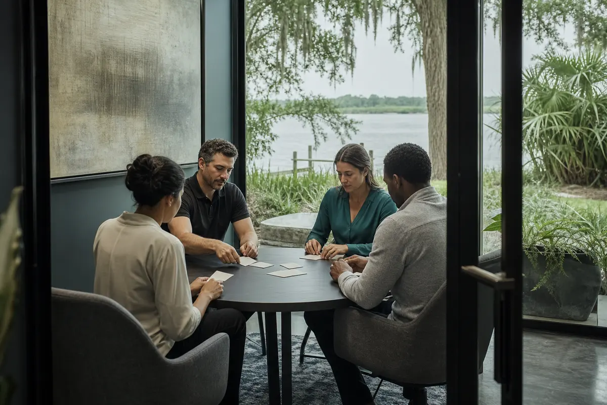 Editorial intake planning scene for Intake Coach in Westwego, Louisiana