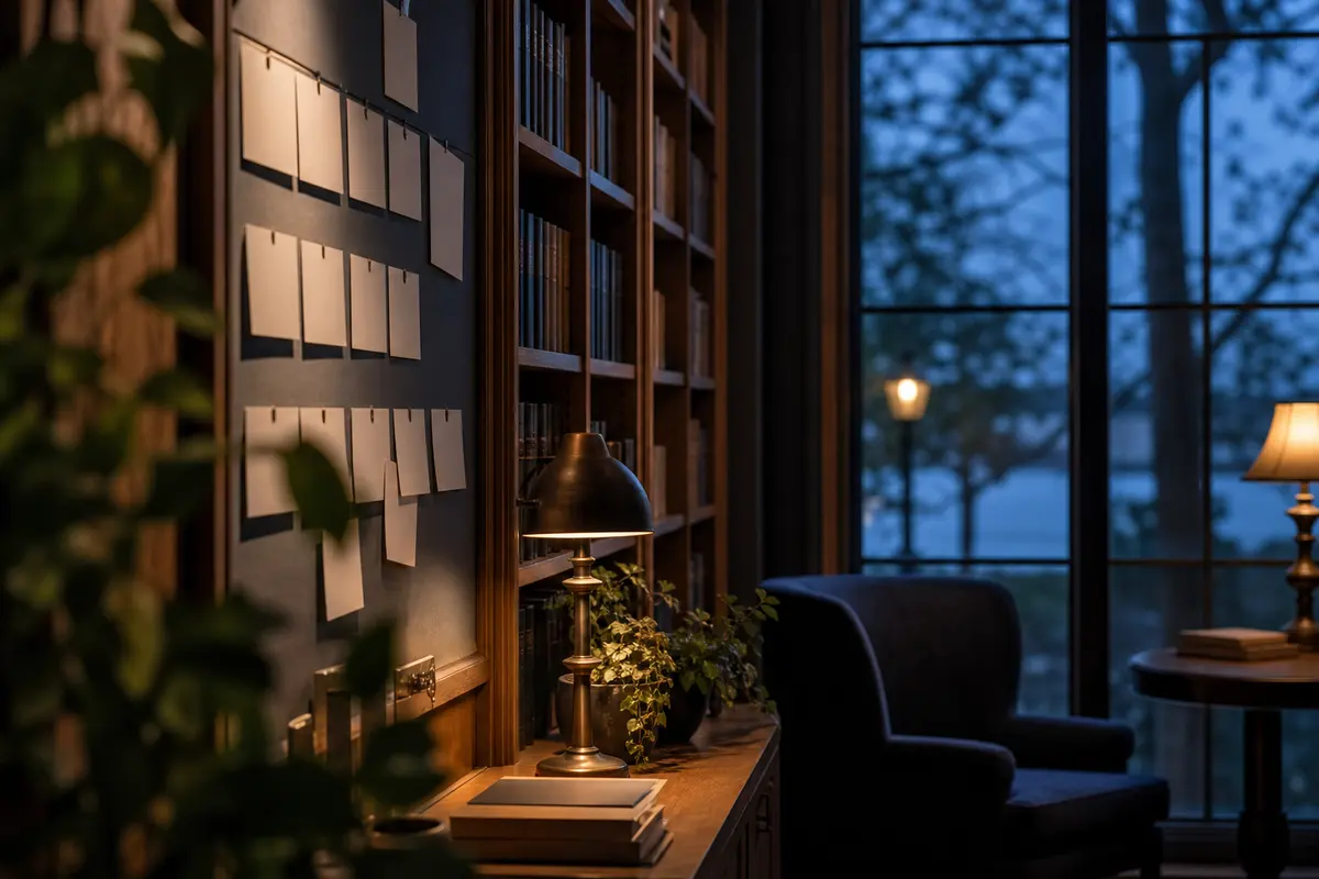 Editorial marketing planning scene for Programmatic SEO in Poland, Maine