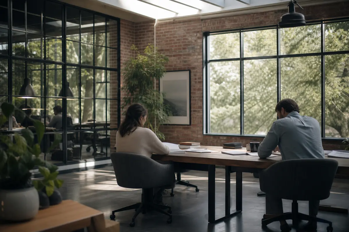 Editorial marketing planning scene for Legal News in Scarborough, Maine