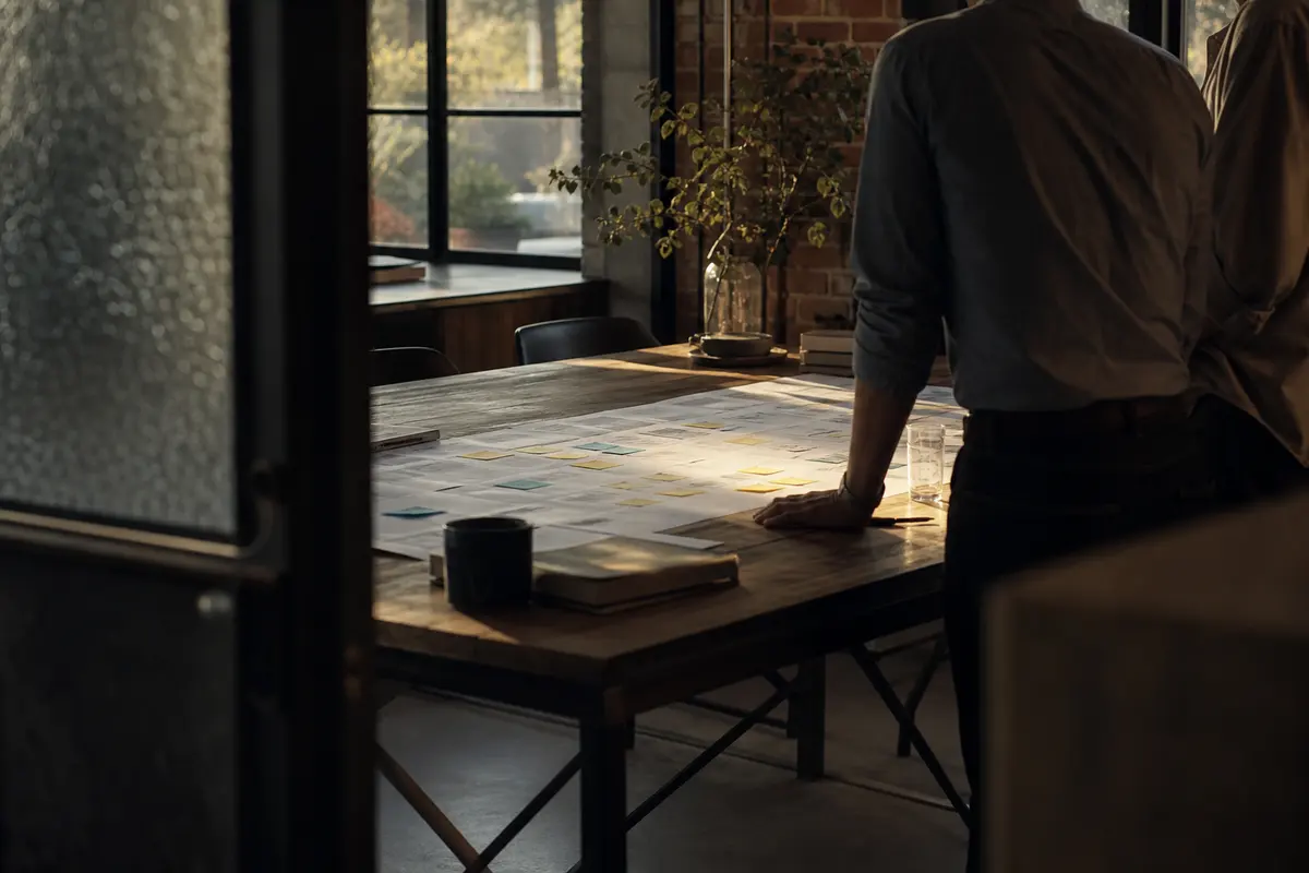Editorial marketing planning scene for Orono, Maine
