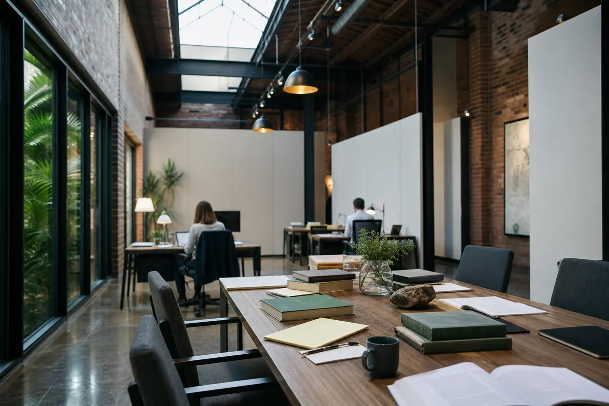 Editorial marketing planning scene for Fairfield, Maine