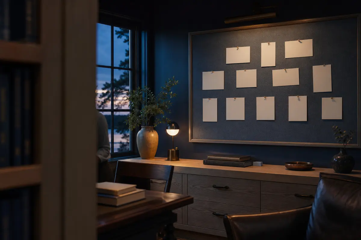 Editorial marketing planning scene for North Berwick, Maine