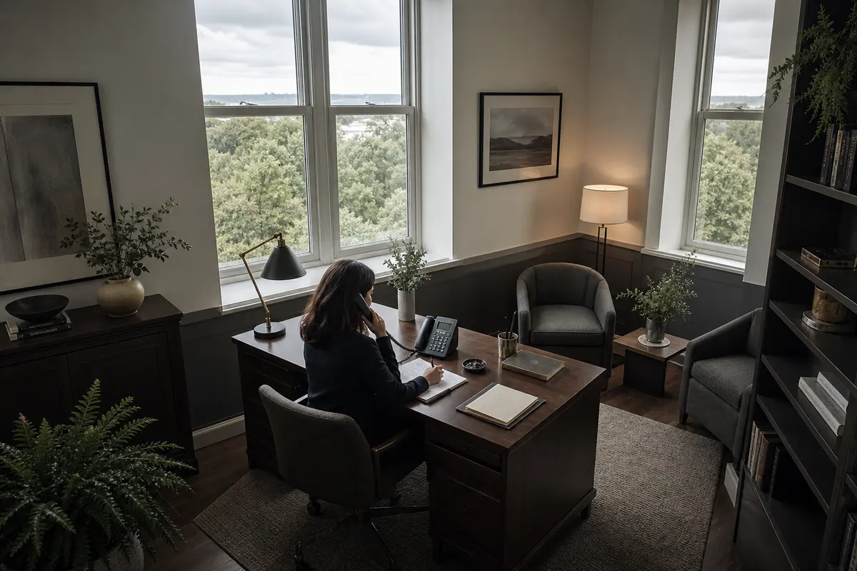 Editorial intake planning scene for Intake Coach in York, Maine
