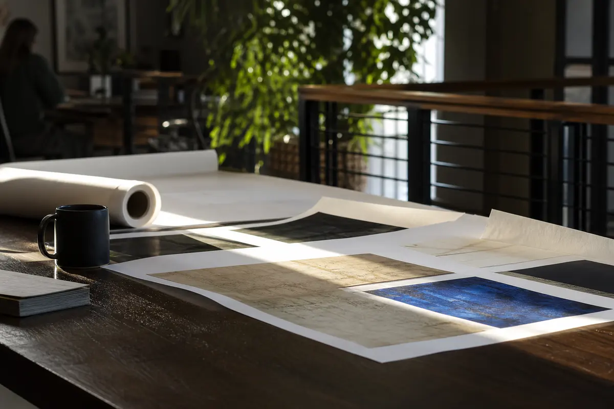 Editorial marketing planning scene for Programmatic SEO in Houlton, Maine