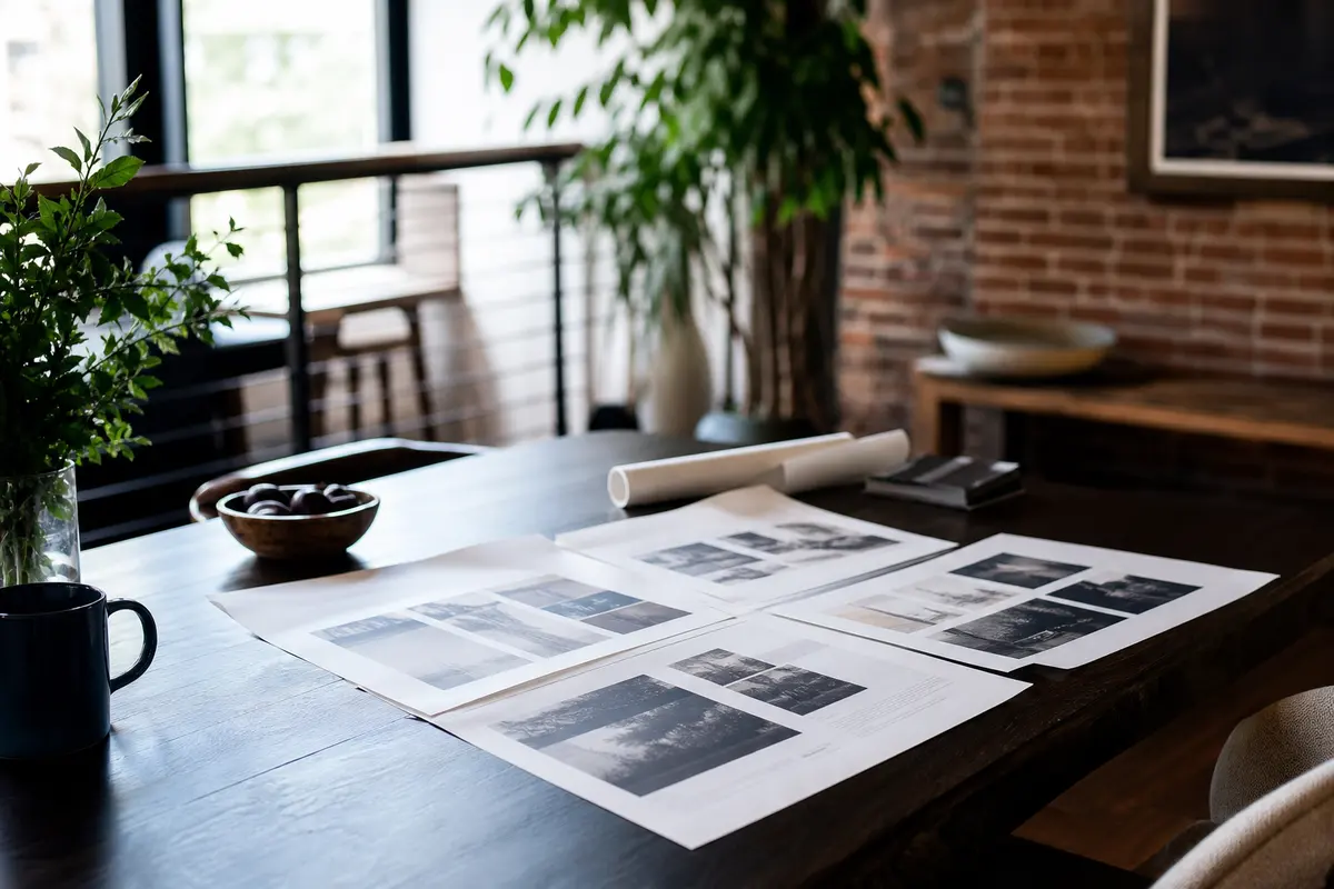 Editorial marketing planning scene for Legal News in Portland, Maine