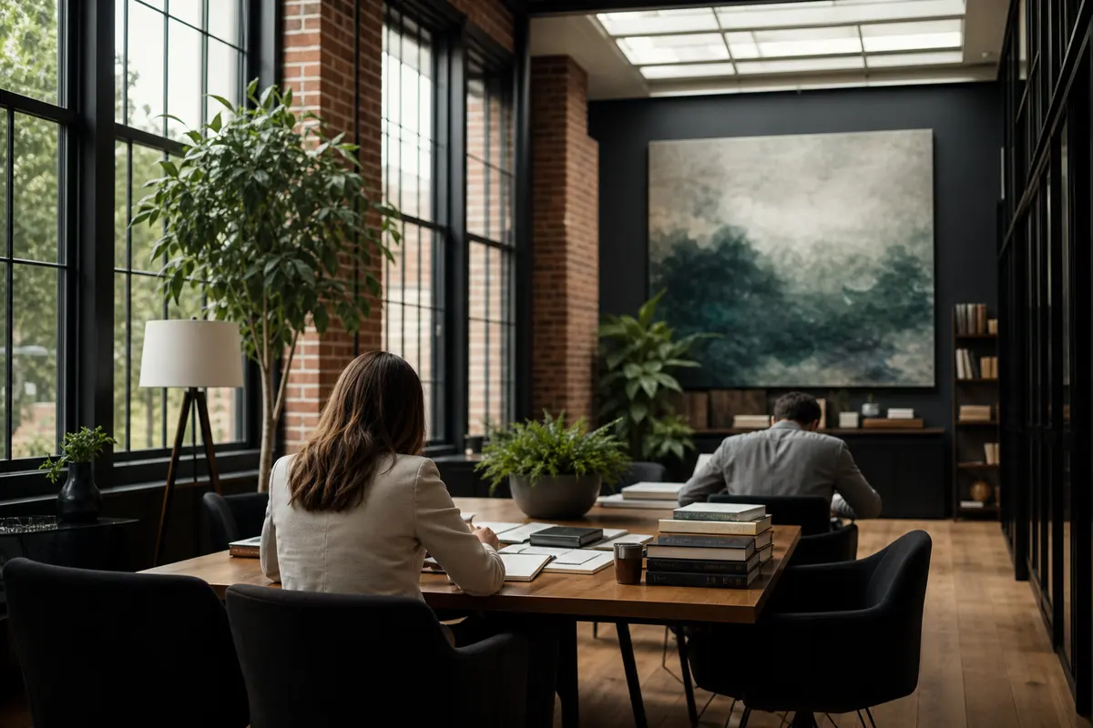 Editorial marketing planning scene for Legal News in Rockland, Maine