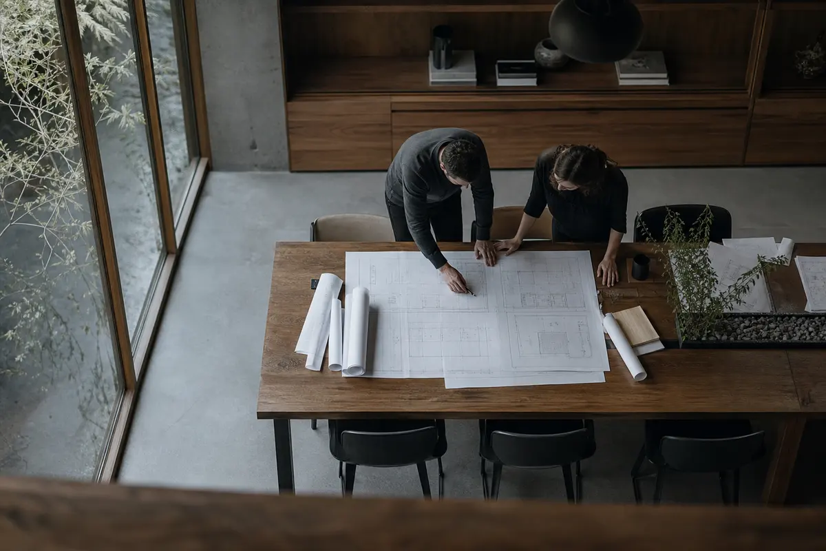 Editorial platform planning scene for Custom Software in Sanford, Maine
