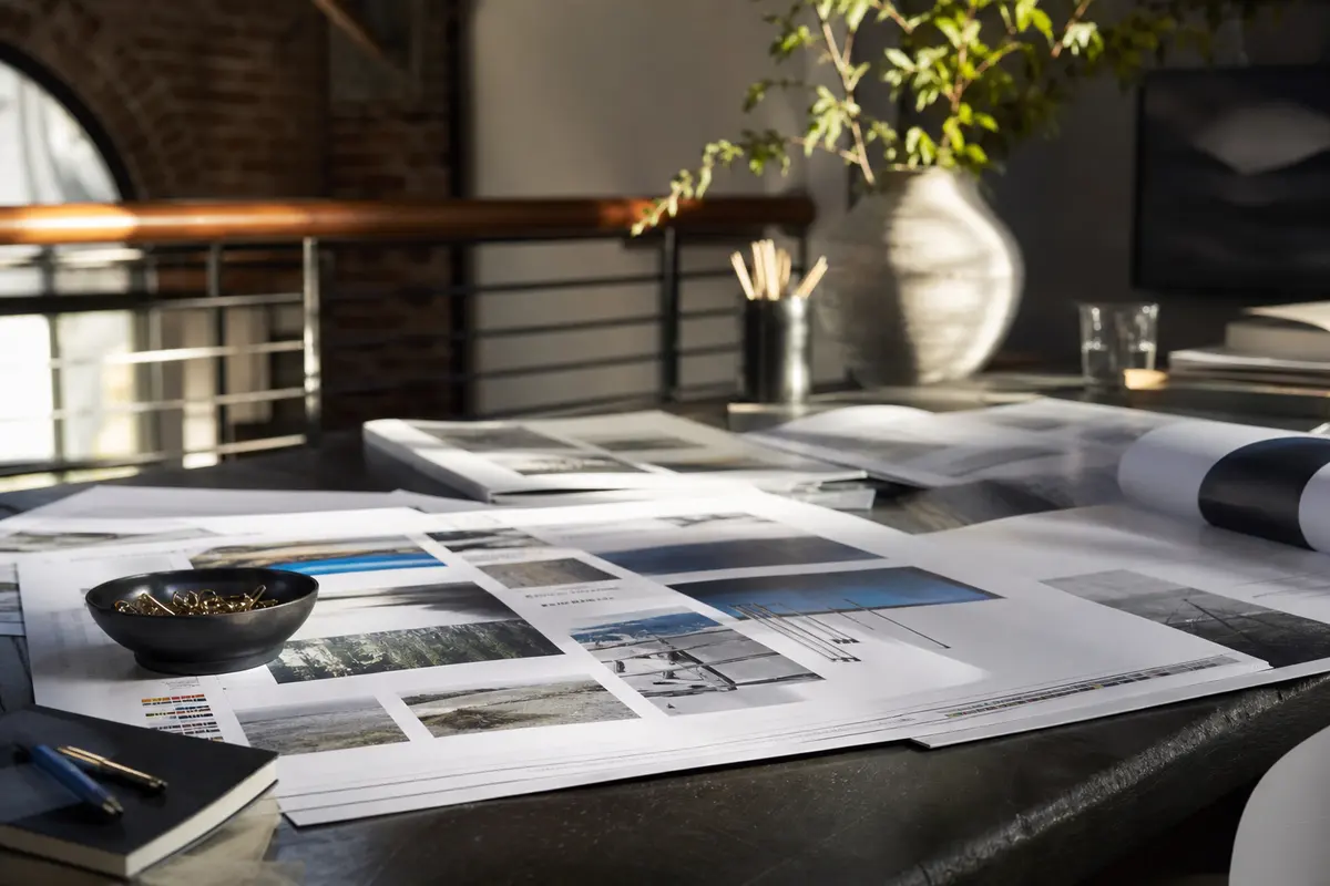 Editorial marketing planning scene for Legal News in Westbrook, Maine