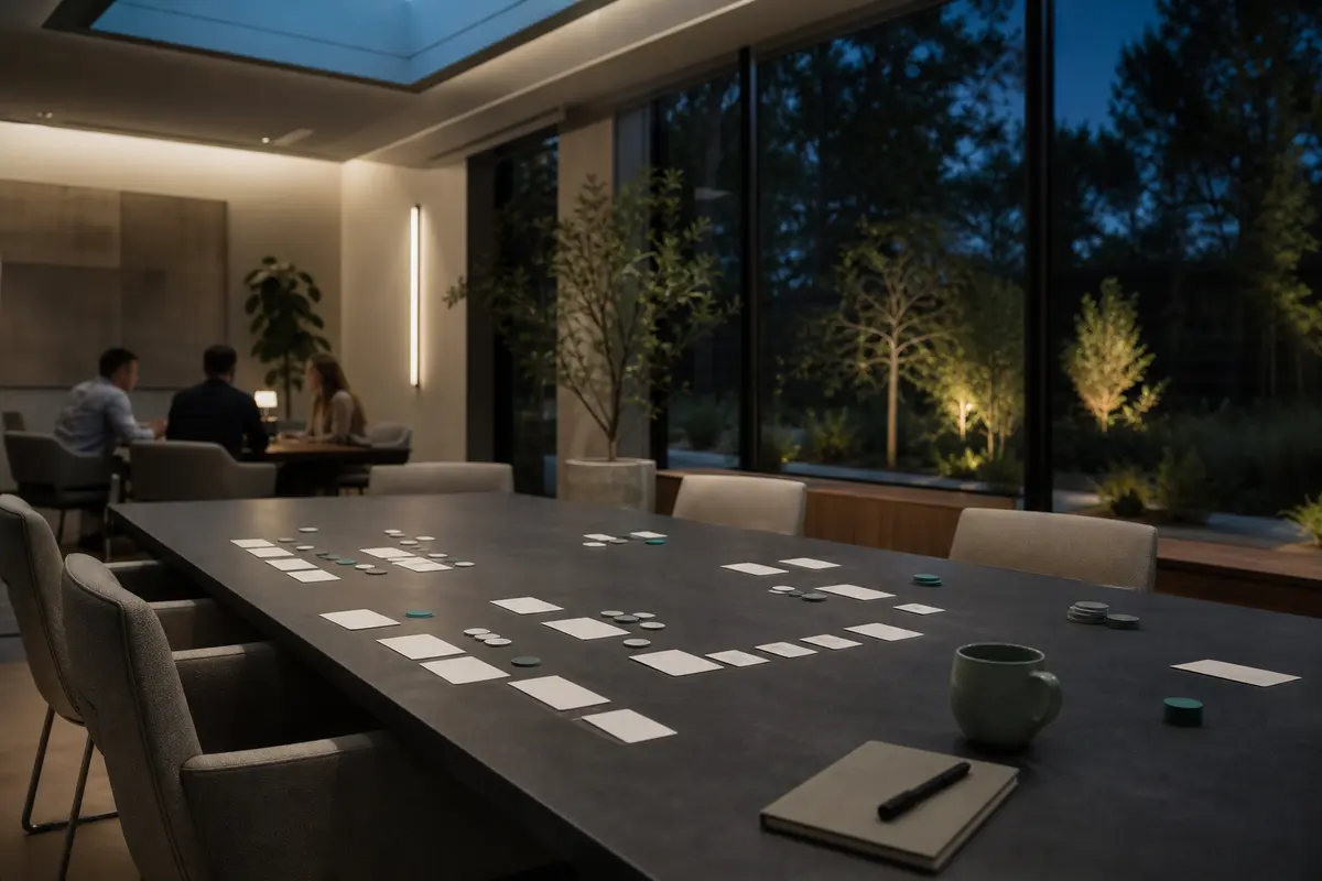 Editorial platform planning scene for Custom Software in Ashton-Sandy Spring, Maryland