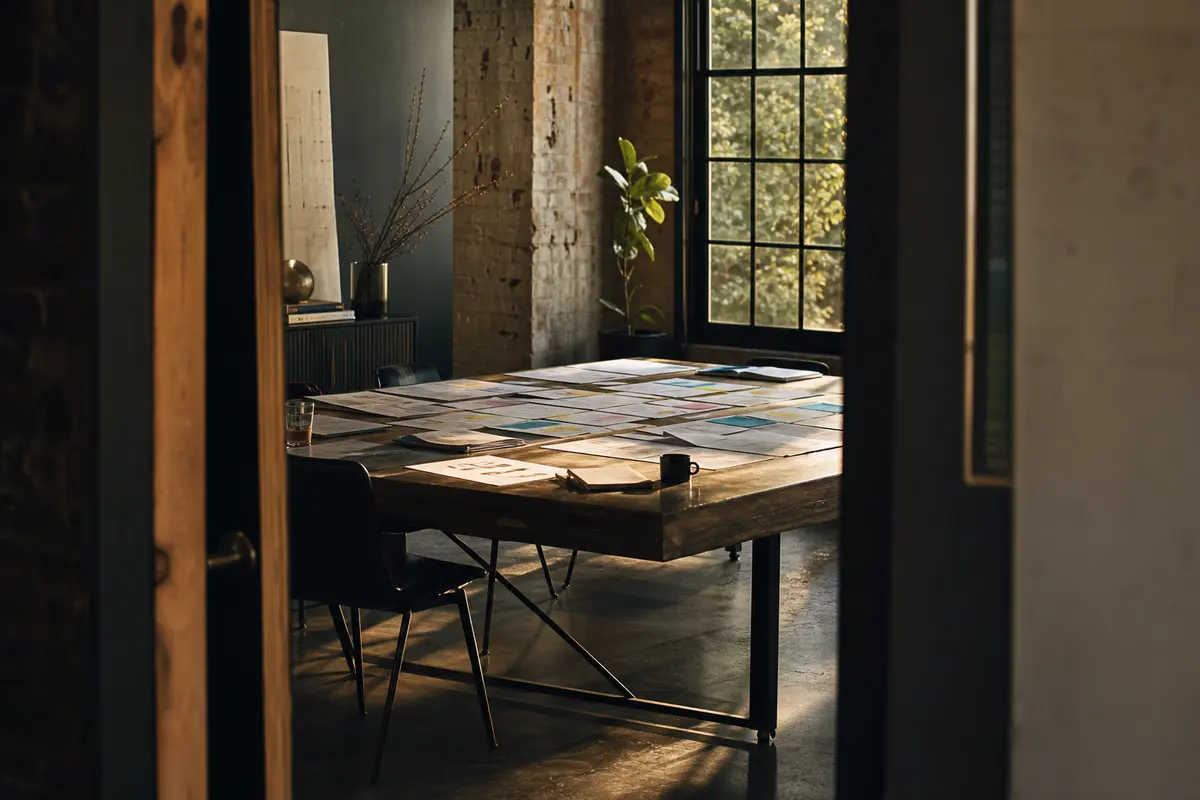 Editorial marketing planning scene for Legal News in Aspen Hill, Maryland