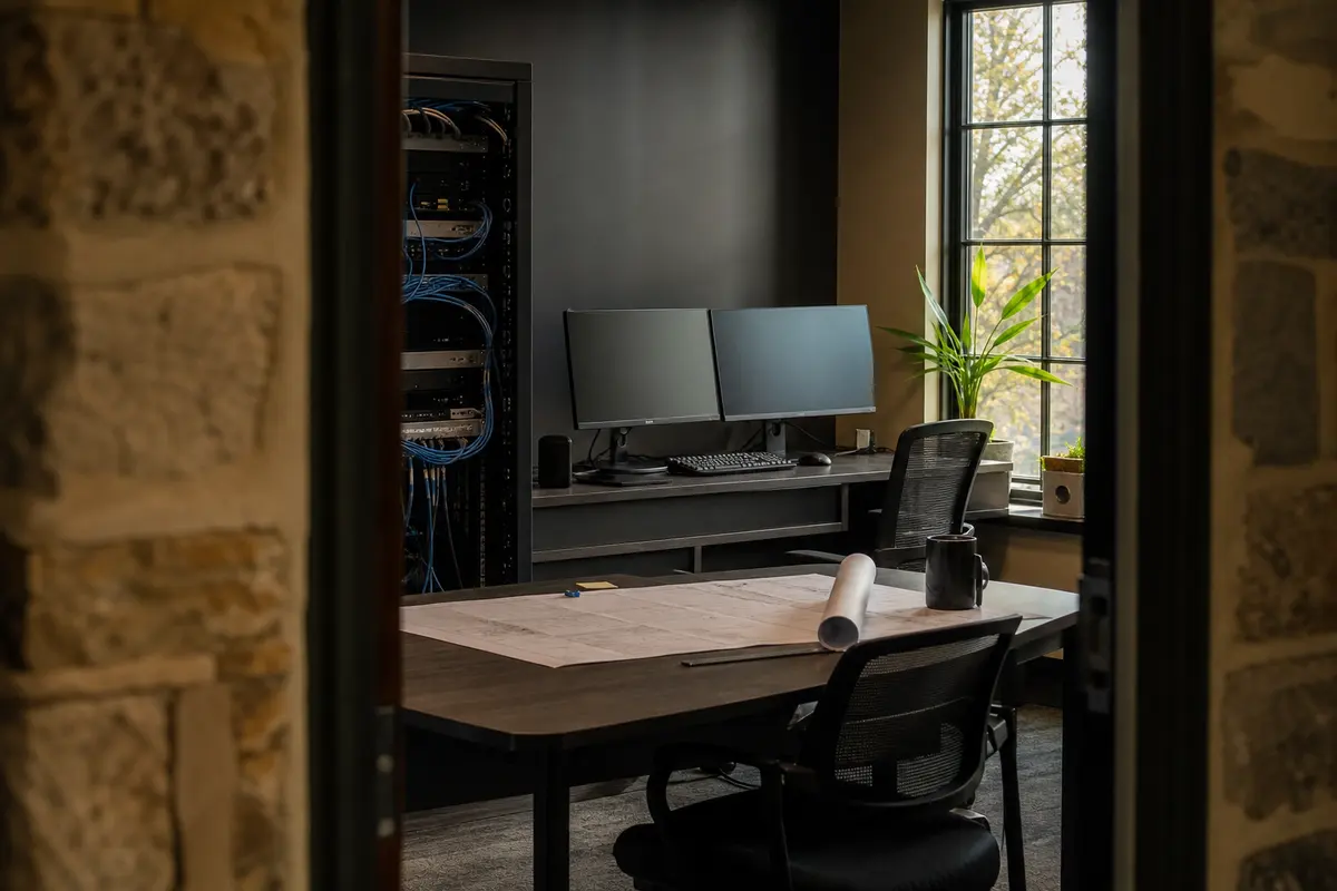 Editorial platform planning scene for Custom Software in Baltimore Highlands, Maryland