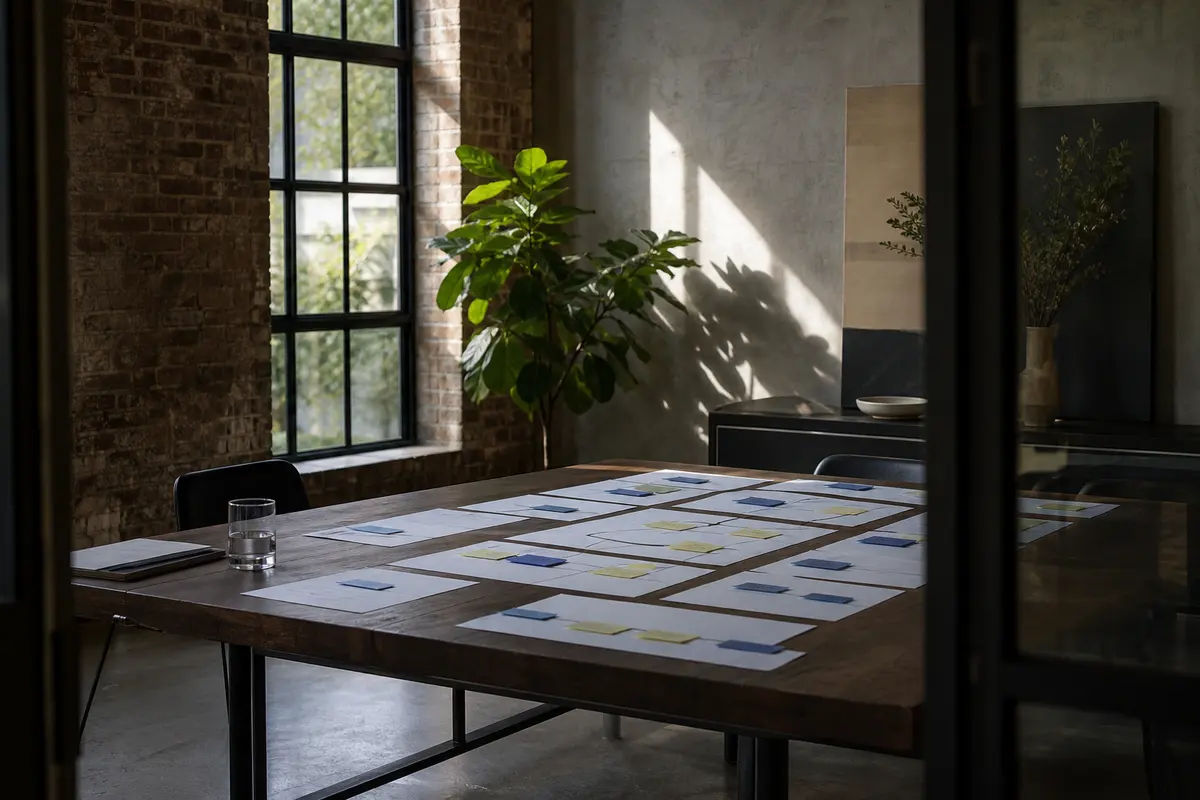 Editorial marketing planning scene for Bethesda, Maryland
