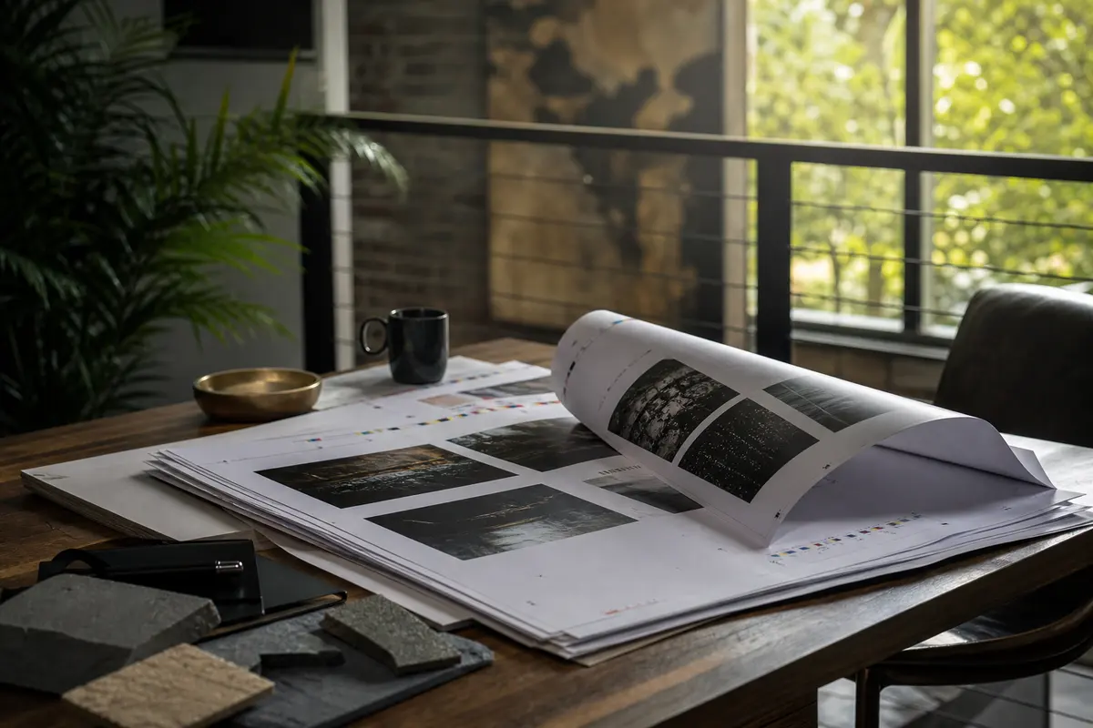 Editorial marketing planning scene for AI SEO in Damascus, Maryland
