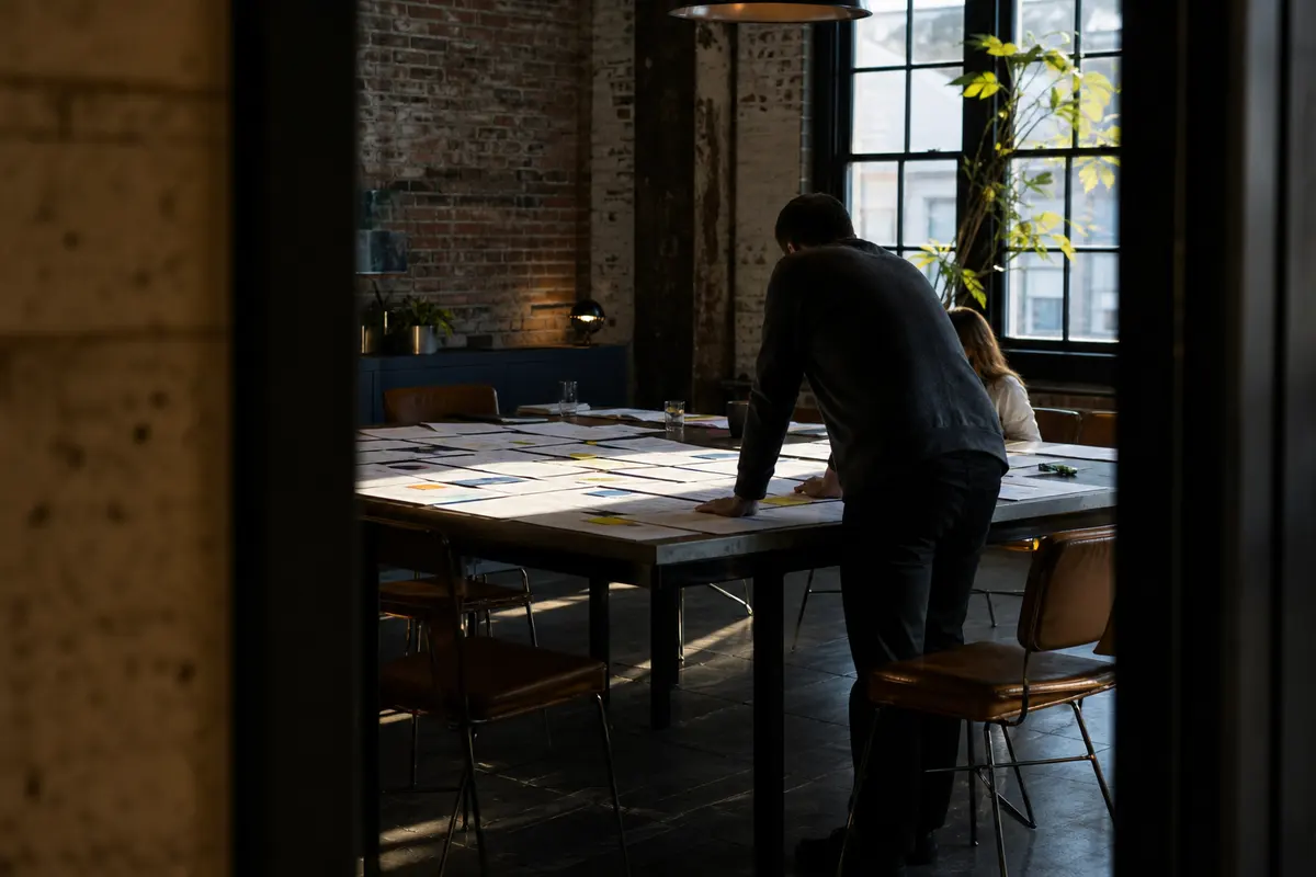 Editorial marketing planning scene for Programmatic SEO in Easton, Maryland