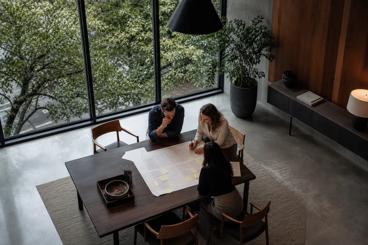 Editorial marketing planning scene for Local Service Ads in Ferndale, Maryland