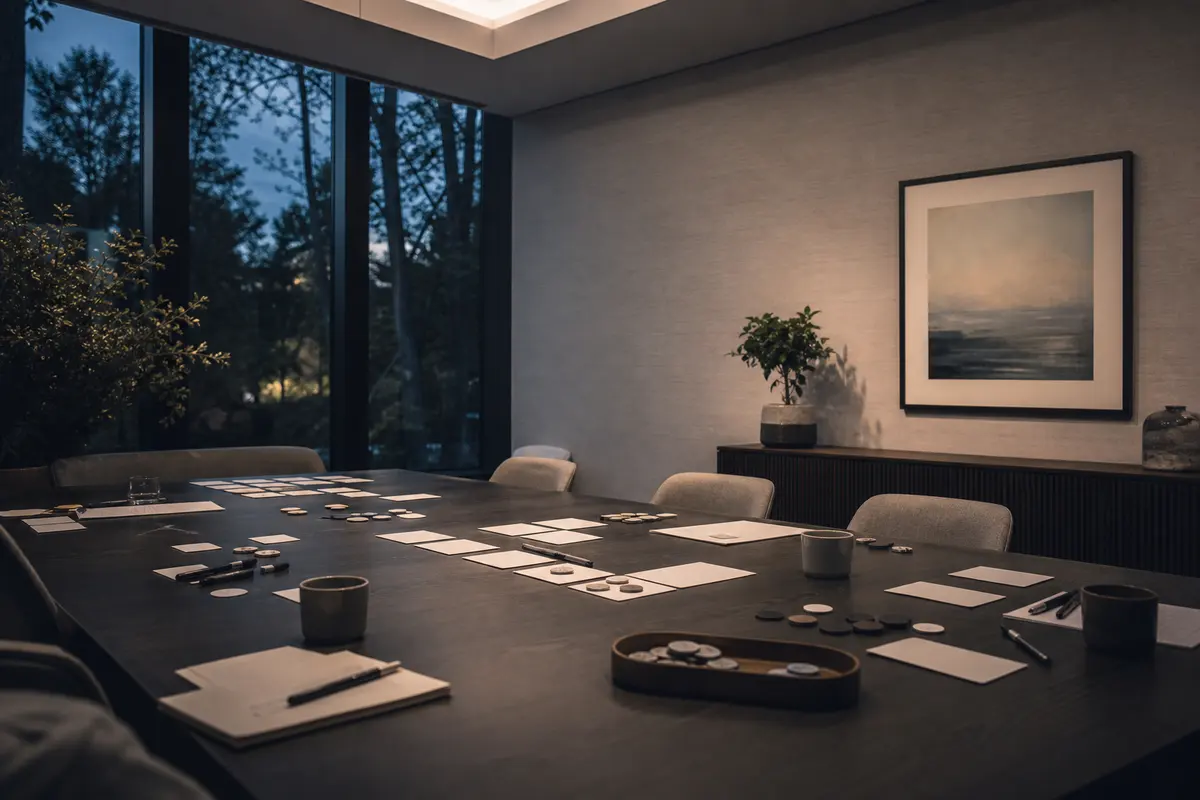 Editorial platform planning scene for ROI Dashboard in Forest Glen, Maryland