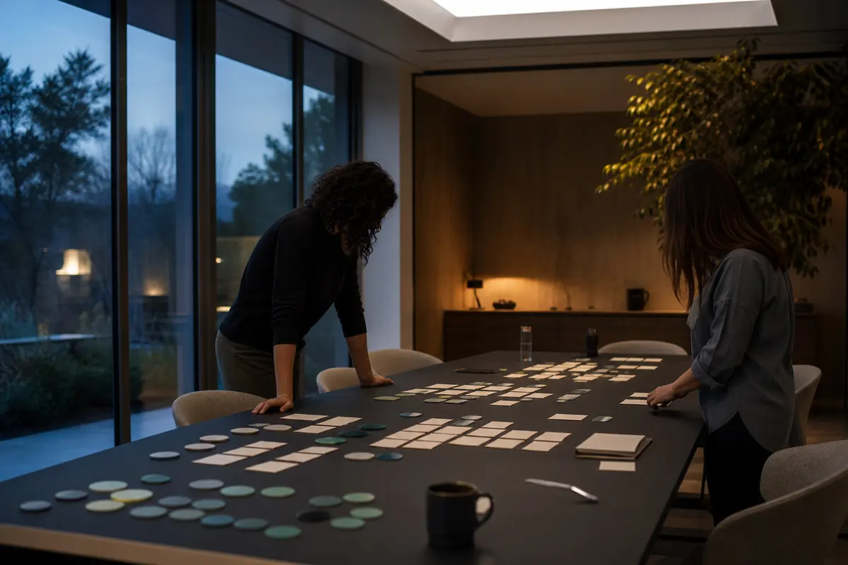 Editorial platform planning scene for ROI Dashboard in Four Corners, Maryland