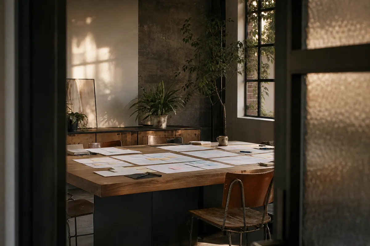 Editorial marketing planning scene for Frederick, Maryland