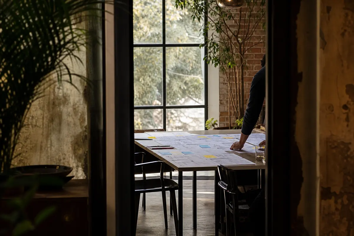 Editorial marketing planning scene for Gaithersburg, Maryland